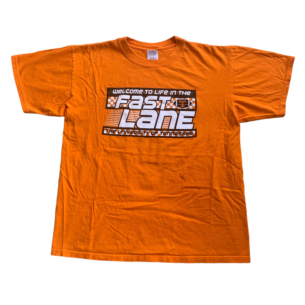 Vintage y2k TN Vols Football The Fast Lane T-shirt (L)